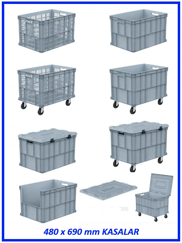 480x690 mm Plastik Kasalar