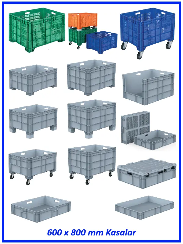 600x800 mm Plastik Kasalar