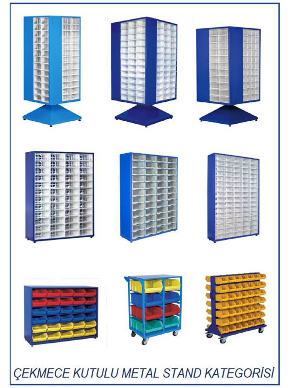 ÇEKMECE KUTULU STAND KATEGORİSİ