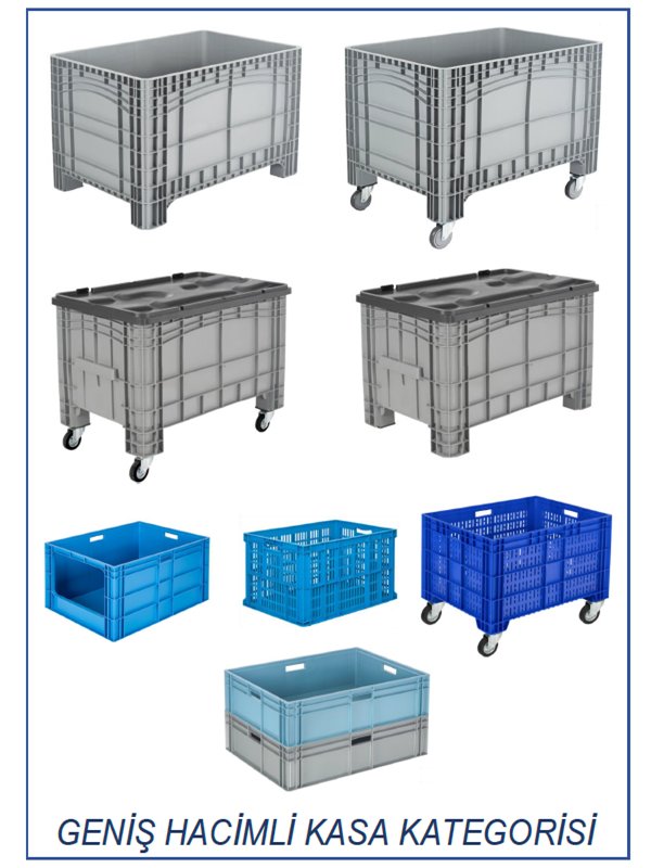 GENİŞ HACİMLİ PLASTİK KASA KATEGORİSİ