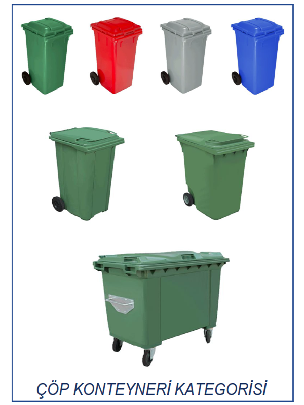 PLASTİK ÇÖP KONTEYNER KATEGORİSİ