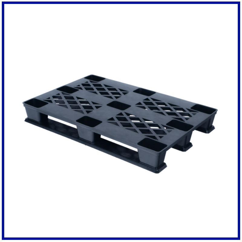 80x120 cm Üstü Delikli Kızaklı Tek Yön Paleti | 8012-EKO-A-KZ 