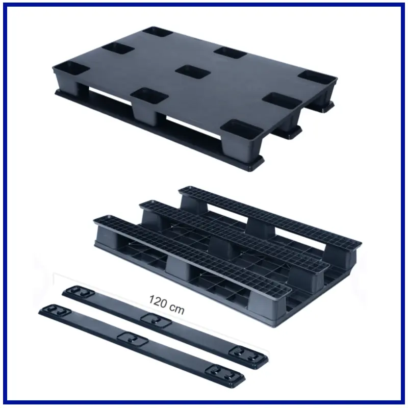 80x120 cm Kızaklı Tek Yön Paleti | 8012-EKO-K-KZ 