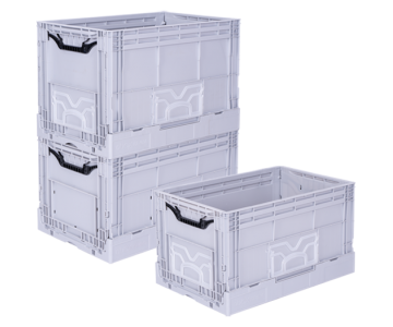 KX-4634-Katlanır Plastik Kasa-Kapalı-39.5x59.5x34 cm 