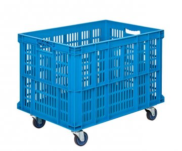 SHP-6943 AT-Plastik Tekerlekli Delikli Kasa-48x69x54 cm 